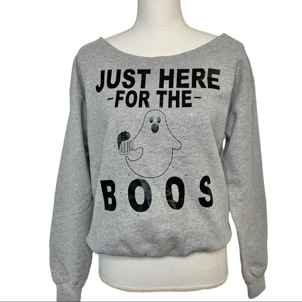 OFF the Shoulder ‘Just Here For The Boos’ Halloween Top
